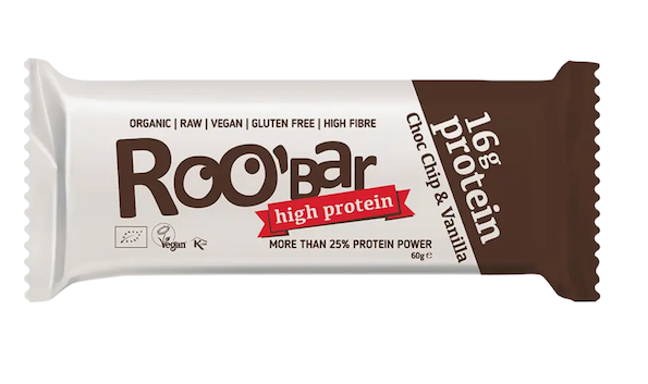 BARRITA PROTEIN, CHISPAS DE CHOCOLATE Y VAINILLA BIO 60 GR